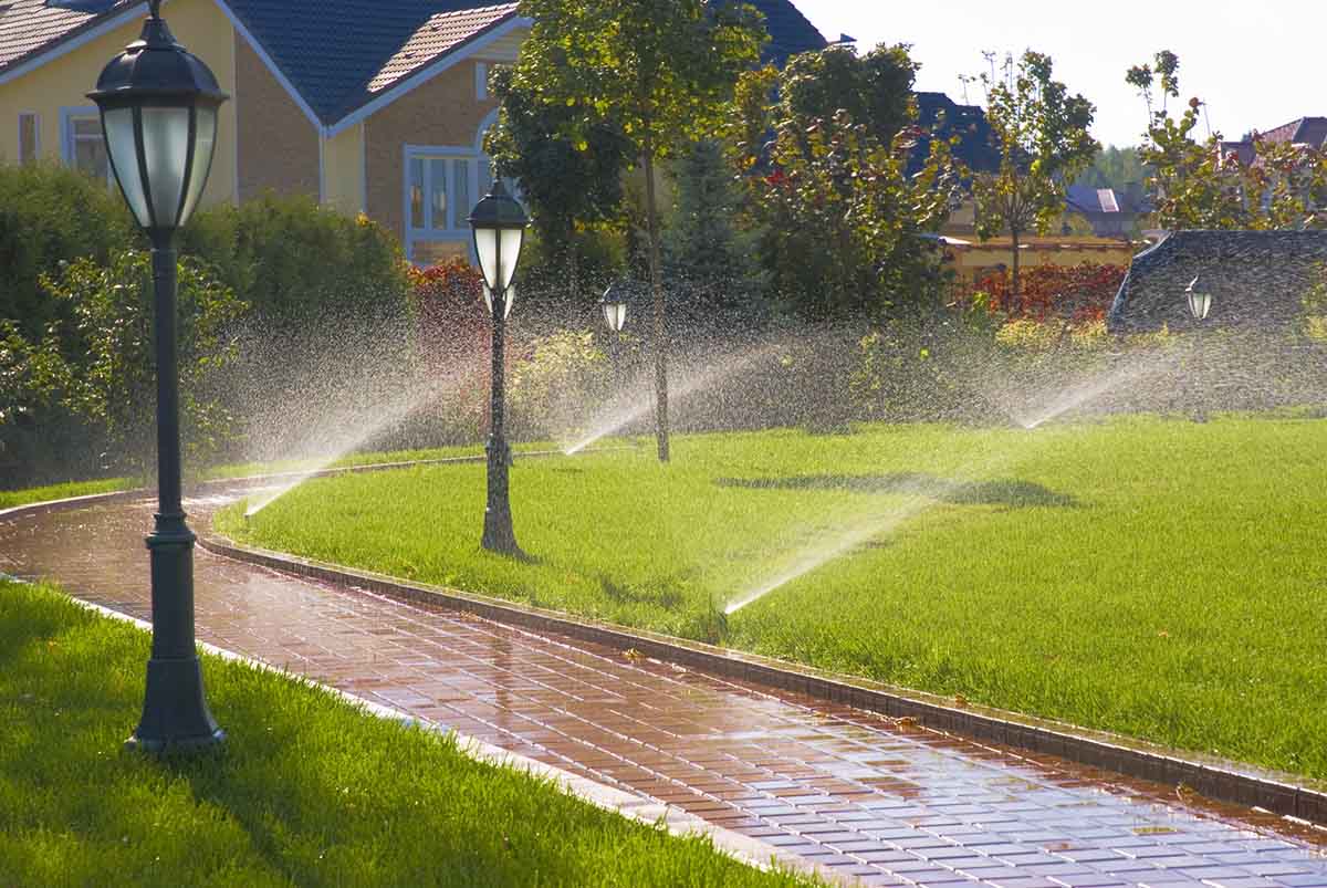 Irrigation System Installation in Simsbury example 1