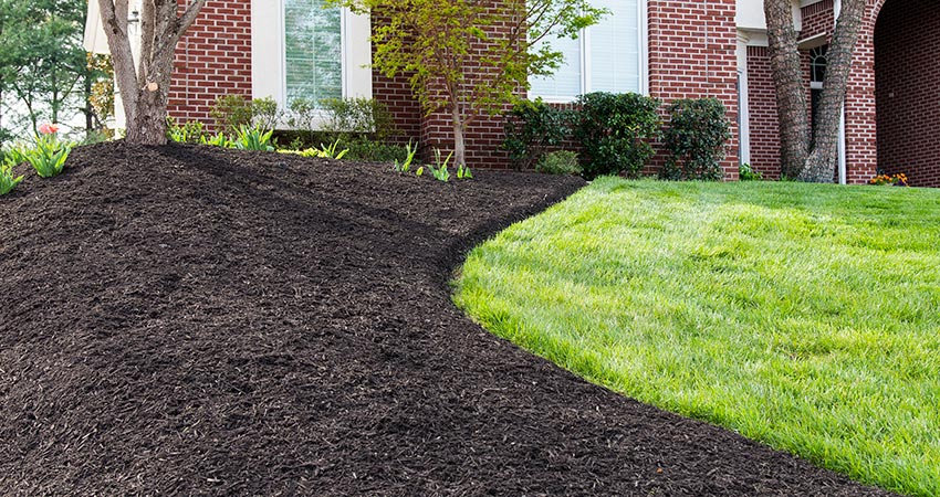 Mulch Installation in Simsbury example 2