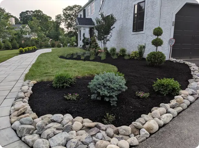 Mulch Installation in Simsbury example 5