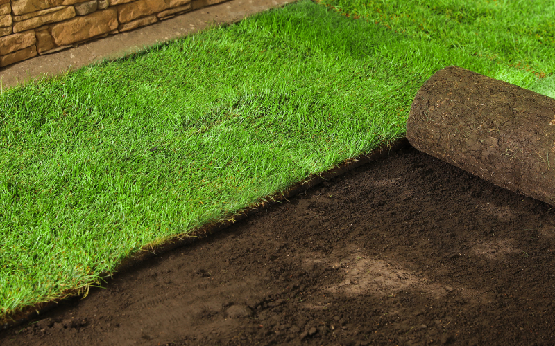 Sod Installation in Simsbury example 1